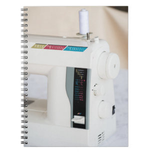 Modern sewing machine notebook