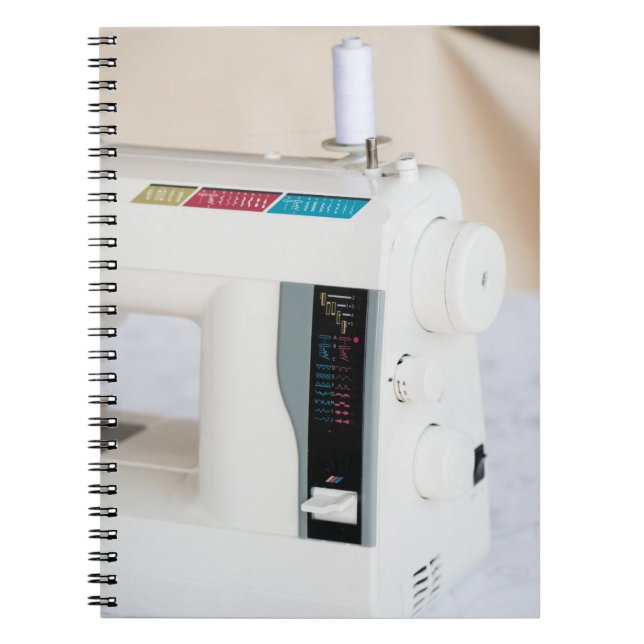 Modern sewing machine notebook (Front)