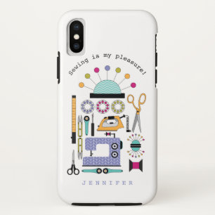 Modern Sewing Supplies and Tools Pattern Case-Mate Case-Mate iPhone Case