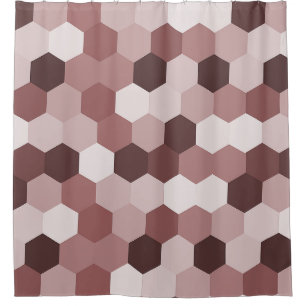 Modern Shades of Reddish Brown Hexagonal Geometric