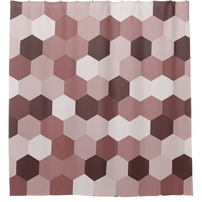 Modern Shades of Reddish Brown Hexagonal Geometric (Front)