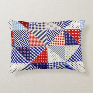 Modern shapes and geometric seamless pattern in sc accent pillow