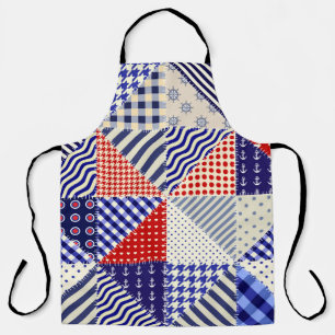 Modern shapes and geometric seamless pattern in sc apron