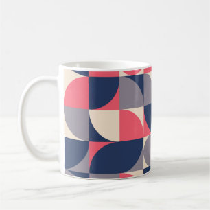 Modern shapes and geometric seamless pattern in sc coffee mug