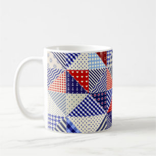 Modern shapes and geometric seamless pattern in sc coffee mug