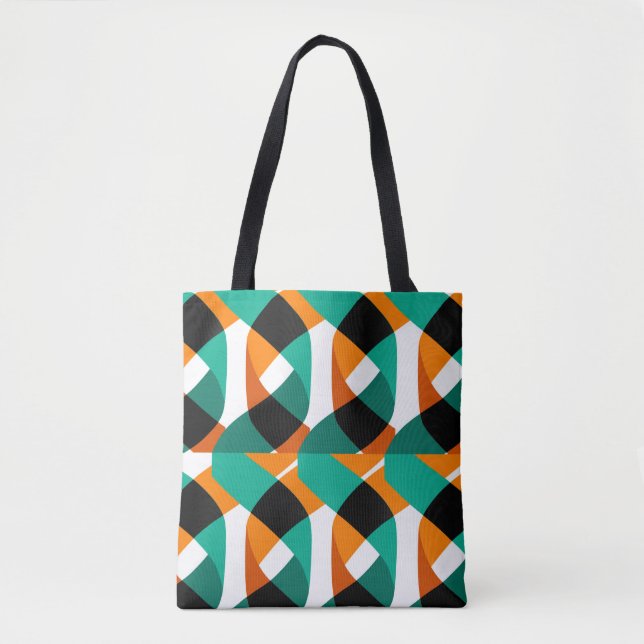 Modern shapes and geometric seamless pattern in sc tote bag (Front)
