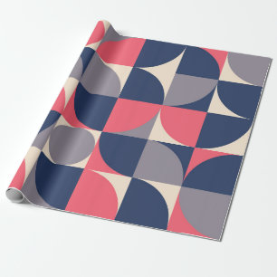 Modern shapes and geometric seamless pattern in sc wrapping paper