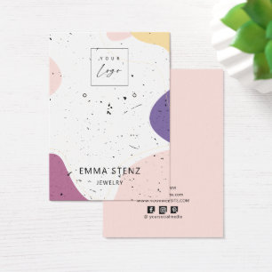 Modern Shapes Textured Stud Earring Display Cards