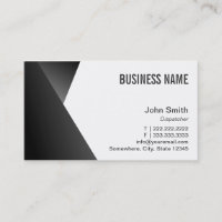 Modern Sharp Black & White Dispatcher