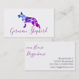 Modern Shepherd Dog Business Card