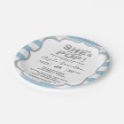 Modern She's Ready to POP Silver BOY Baby Shower