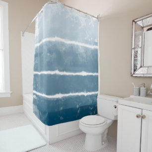 Modern Shibori Ombre Retro Tie Dye Hippie Indigo  