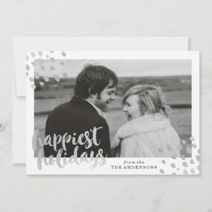 Modern Shimmer   Holiday Photo Card