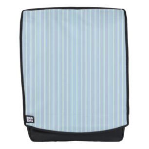 Modern Shimmering Blue Striped Pattern Backpack