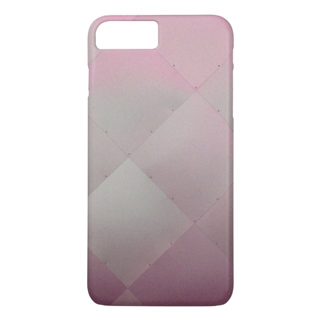 Modern Shiny Chequered Metal Pink Case-Mate iPhone Case (Back)