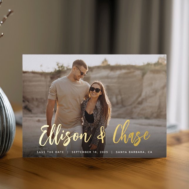 Modern Signature | Single Photo Save the Date (Creator Uploaded)