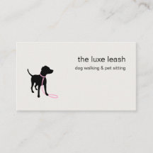 Modern Silhouette Dog Walker Pet Sitter