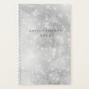Modern Silver Bokeh Planner