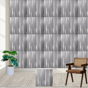 Modern Silver Grey White Shiny Glossy Tile