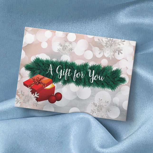 Modern Silver Holiday Salon Spa Gift Certificates (Creator Uploaded)