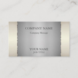 Modern Silver Metal Custmized Business Card