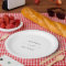 Modern Silver Script Wedding Cake Paper Plate