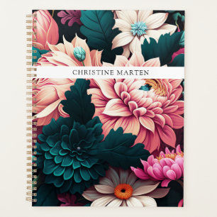Modern simpel flowers planner