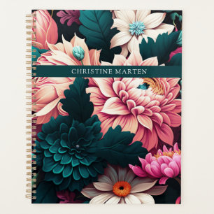 Modern simpel flowers planner