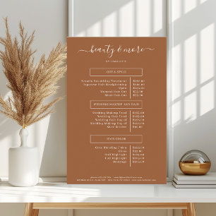 Modern Simpel Salon Price List Poster