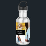 Modern Simple 4 photo collage You're the best  532 Ml Water Bottle<br><div class="desc">Celebrate someone special with this modern, simple 4-photo collage custom water bottle, featuring the heartfelt message "You're the Best." Personalize this sleek and functional water bottle with your favourite photos, making it a perfect gift for any occasion—whether it's for a birthday, or a thoughtful just because gift. The stylish design...</div>
