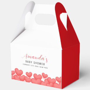 Modern Simple A Little Sweetheart Baby Shower  Favor Box