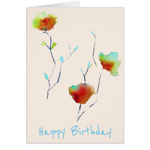 Modern simple abstract flower art design