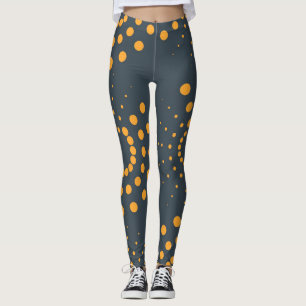 Modern, simple, abstract geometric pattern art leggings