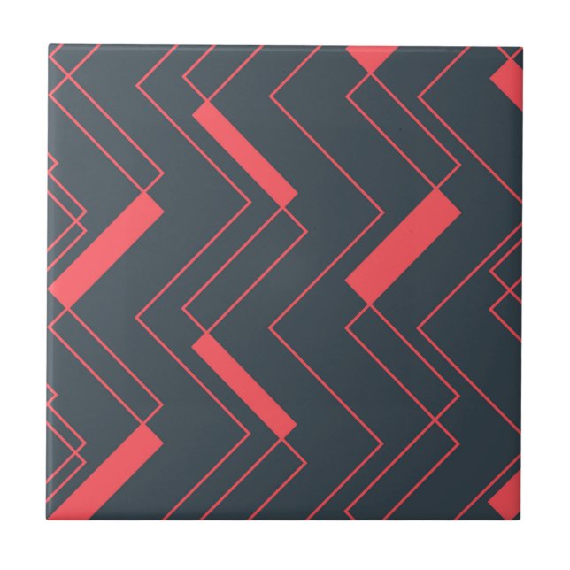 Modern, simple, abstract, vibrant, trendy pattern tile (Front)
