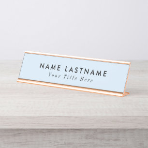 Modern Simple Add Your Logo Desk Name Plate