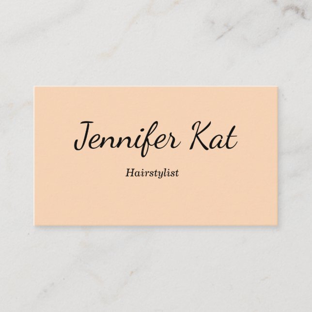 modern simple add your name address text appointme appointment card (Front)