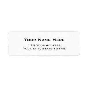 Modern simple address labels