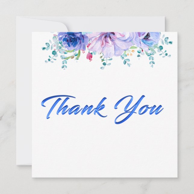 Modern, simple and beautiful thank you card (Front)