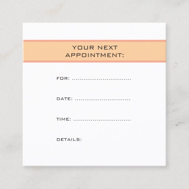 Modern Simple Appointment Reminder Template (Front)