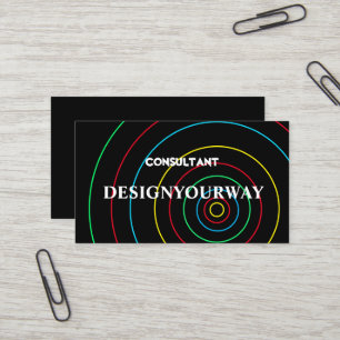 Modern simple Balck abstract Professional Business Card