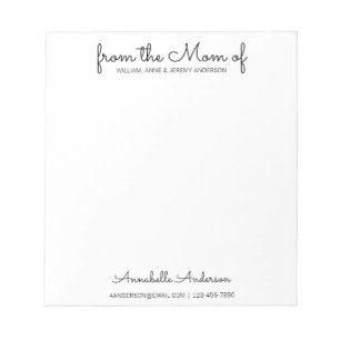 Modern Simple Basic Script From the Mom Mother Notepad