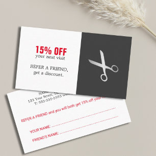 Modern Simple Beauty Hair Salon Coupon