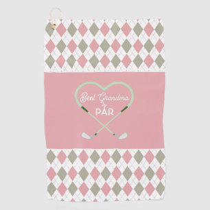 Modern Simple Best Grandma by Par  Golf Towel