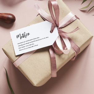 Modern Simple Best Mother Ever Best Beauty Gift Tags