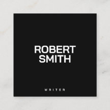 Modern Simple Black and White Business Card