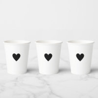 Modern Simple Black Heart