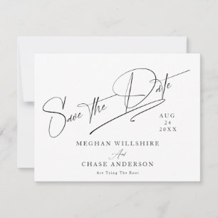 Modern Simple Black & White Invitation