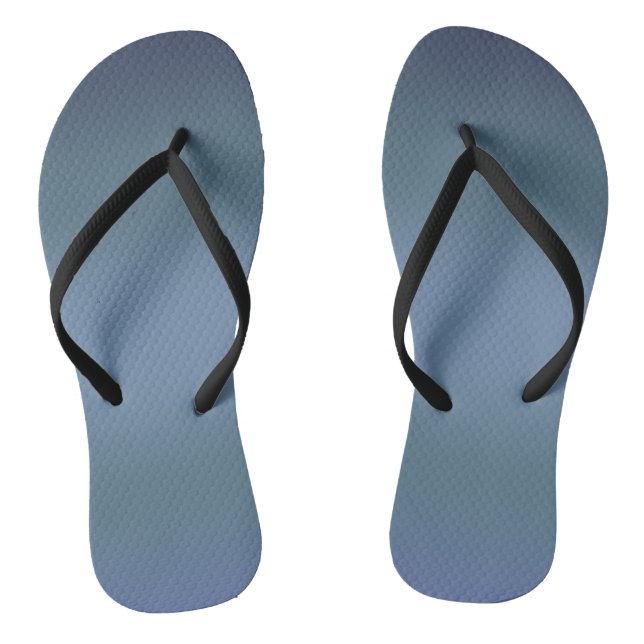 Modern Simple Blue navy Gradient Colour Flip Flops (Footbed)