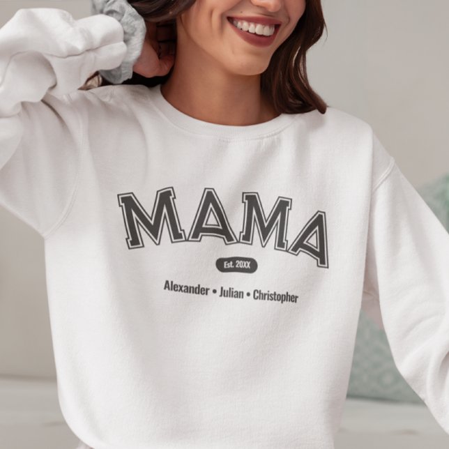 Modern Simple Bold Typography Mama  Sweatshirt (Creator Uploaded)