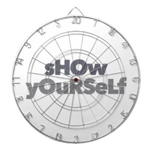 Modern, simple, bold, urban design Show Yourself Dartboard